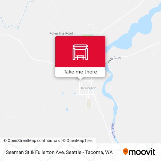 Seeman St & Fullerton Ave map