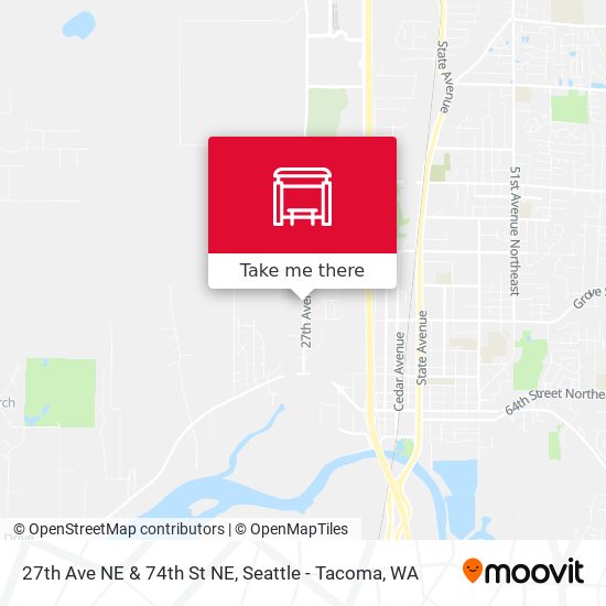 Mapa de 27th Ave NE & 74th St NE