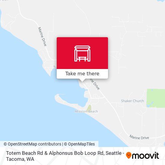 Totem Beach Rd & Alphonsus Bob Loop Rd map