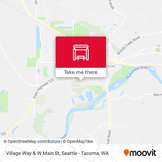 Village Way & W Main St map