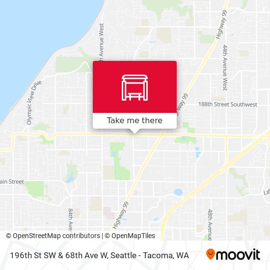 196th St SW & 68th Ave W map