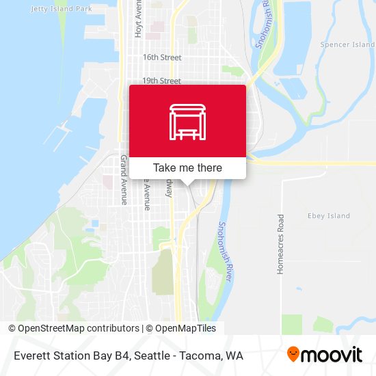 Everett Station Bay B4 map