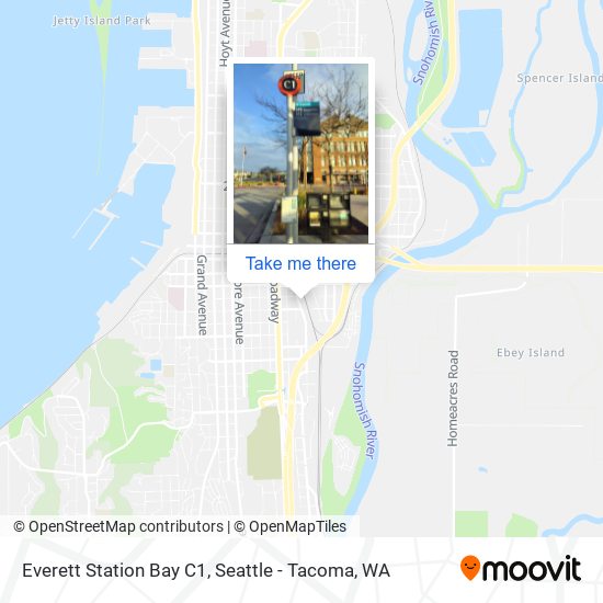 Everett Station Bay C1 map