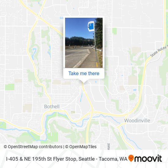 I-405 & NE 195th St Flyer Stop map