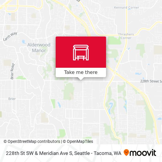 Mapa de 228th St SW & Meridian Ave S