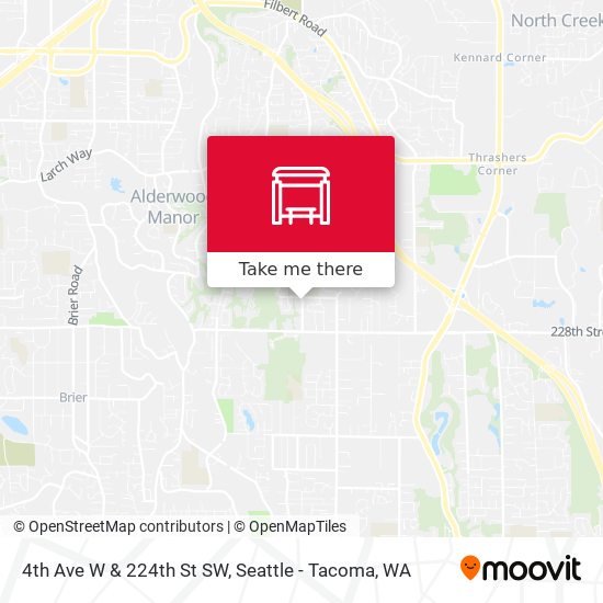 4th Ave W & 224th St SW map