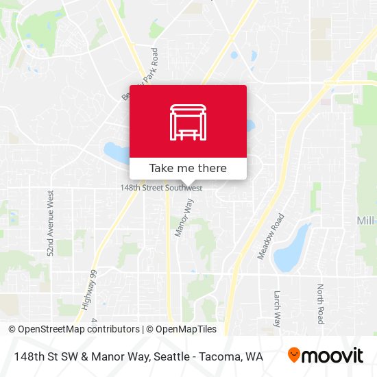 Mapa de 148th St SW & Manor Way