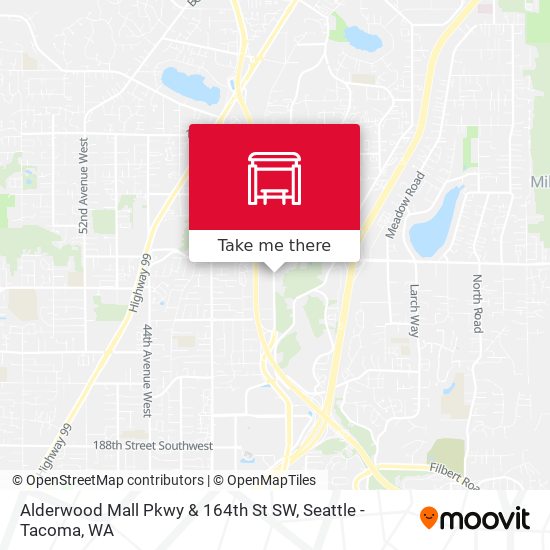 Alderwood Mall Pkwy & 164th St SW map