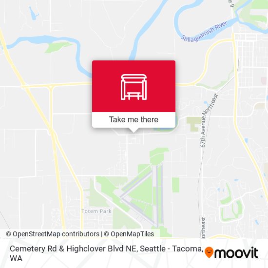 Mapa de Cemetery Rd & Highclover Blvd NE