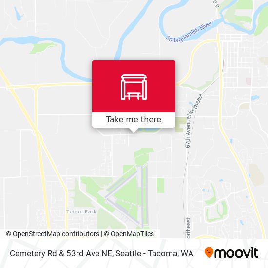 Mapa de Cemetery Rd & 53rd Ave NE