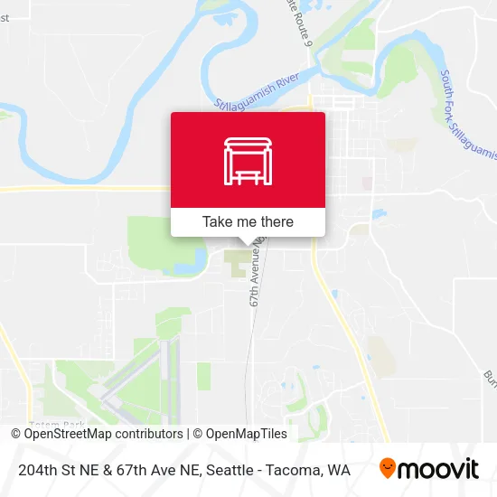 204th St NE & 67th Ave NE map