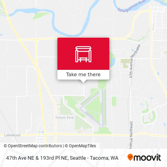 47th Ave NE & 193rd Pl NE map