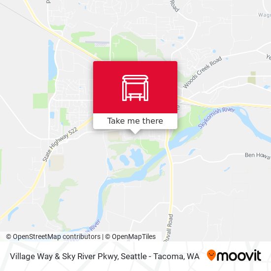 Village Way & Sky River Pkwy map