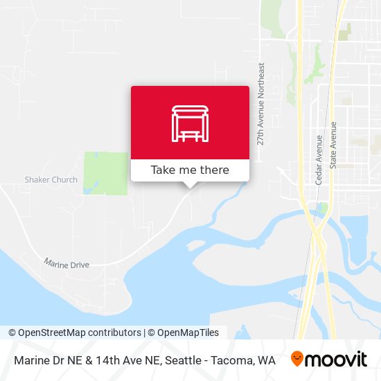 Marine Dr NE & 14th Ave NE map