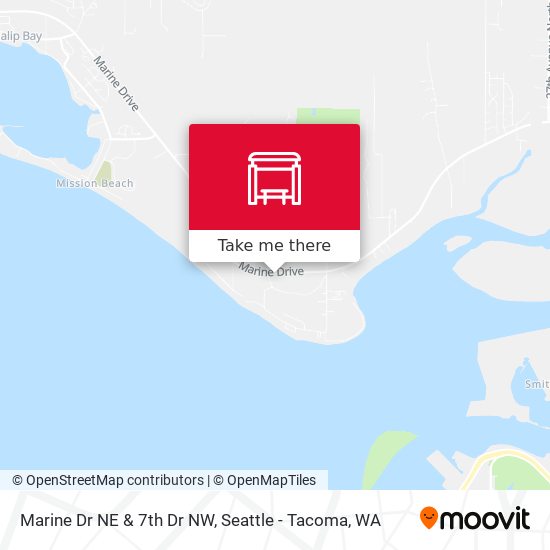 Marine Dr NE & 7th Dr NW map