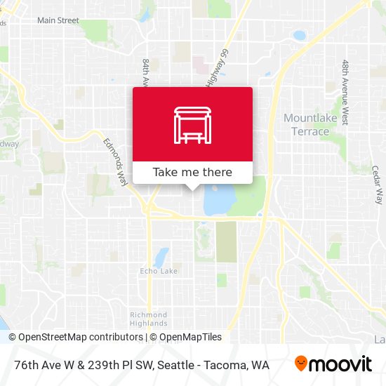 76th Ave W & 239th Pl SW map
