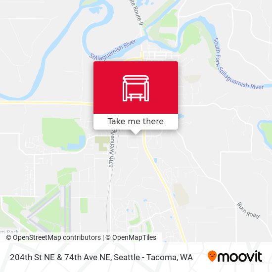 204th St NE & 74th Ave NE map