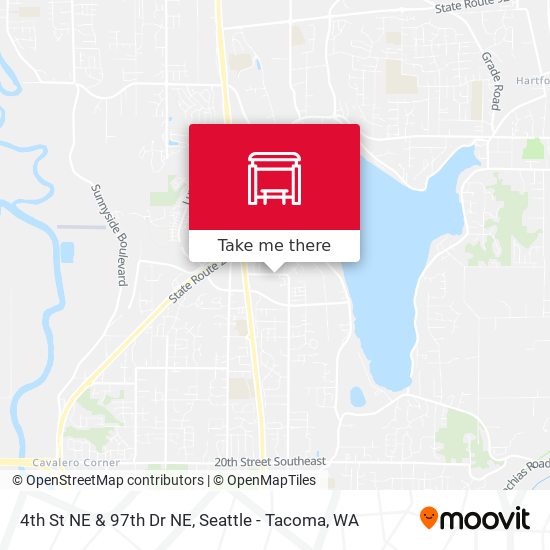 Mapa de 4th St NE & 97th Dr NE