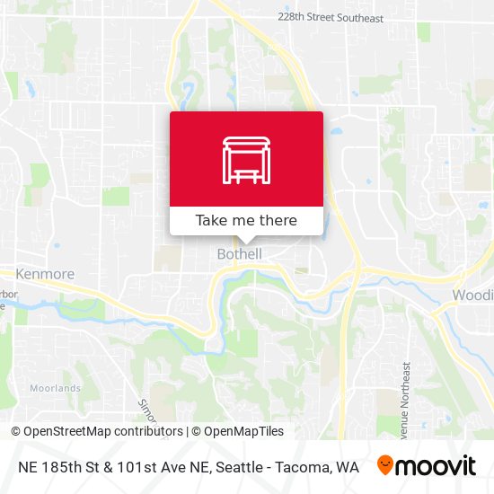 NE 185th St & 101st Ave NE map