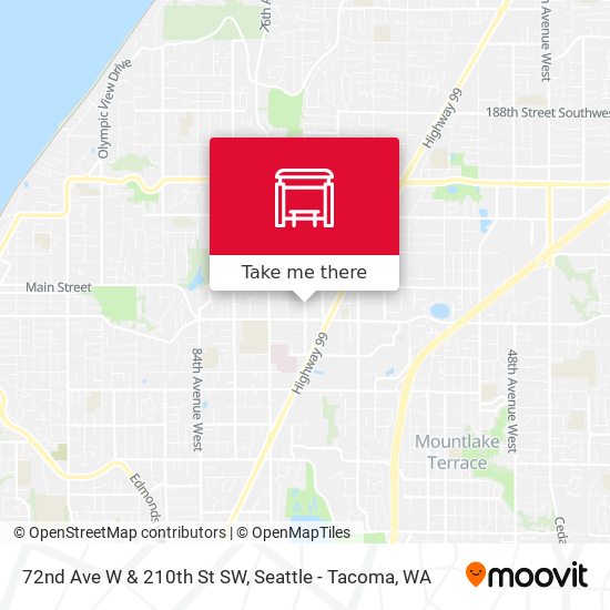 Mapa de 72nd Ave W & 210th St SW