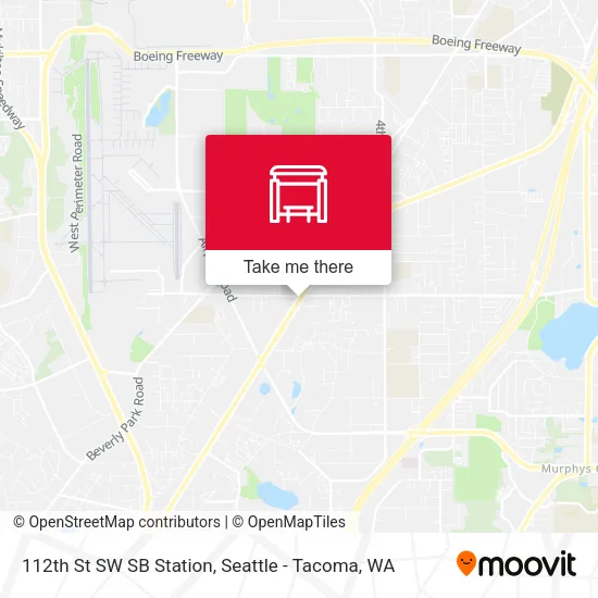 Mapa de 112th St SW SB Station