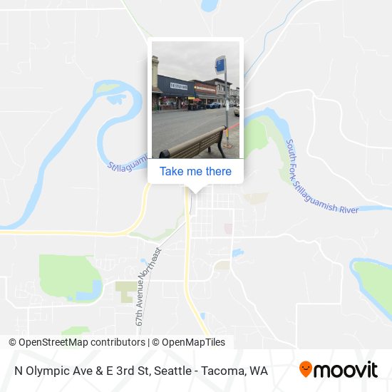 N Olympic Ave & E 3rd St map