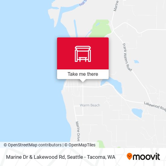 Marine Dr & Lakewood Rd map