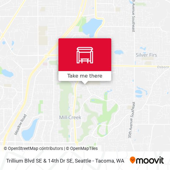 Trillium Blvd SE & 14th Dr SE map