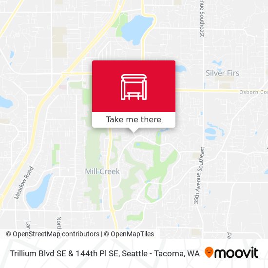 Trillium Blvd SE & 144th Pl SE map