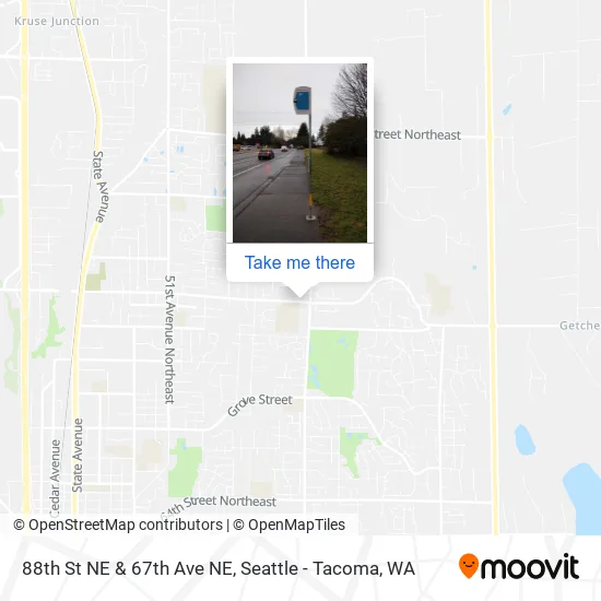 88th St NE & 67th Ave NE map