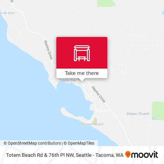 Totem Beach Rd & 76th Pl NW map