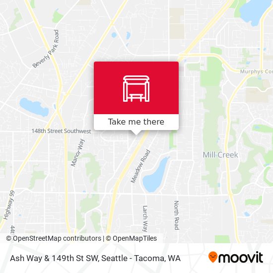 Mapa de Ash Way & 149th St SW