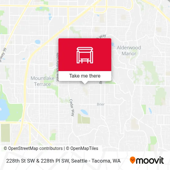 228th St SW & 228th Pl SW map