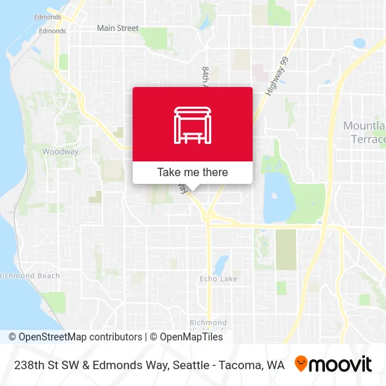 238th St SW & Edmonds Way map