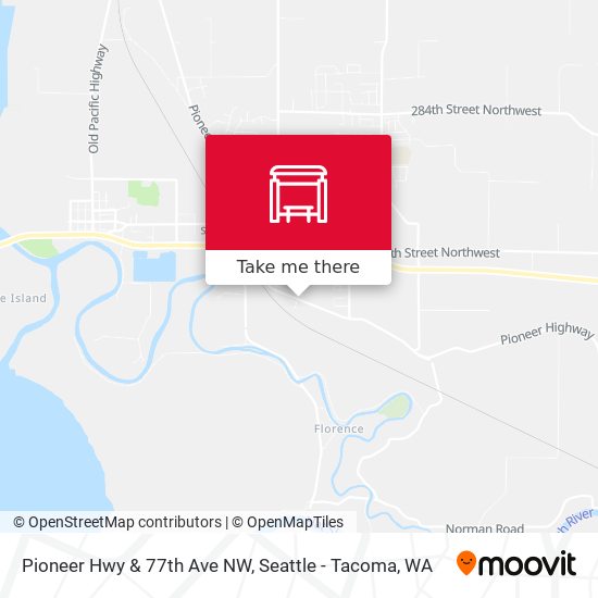 Pioneer Hwy & 77th Ave NW map