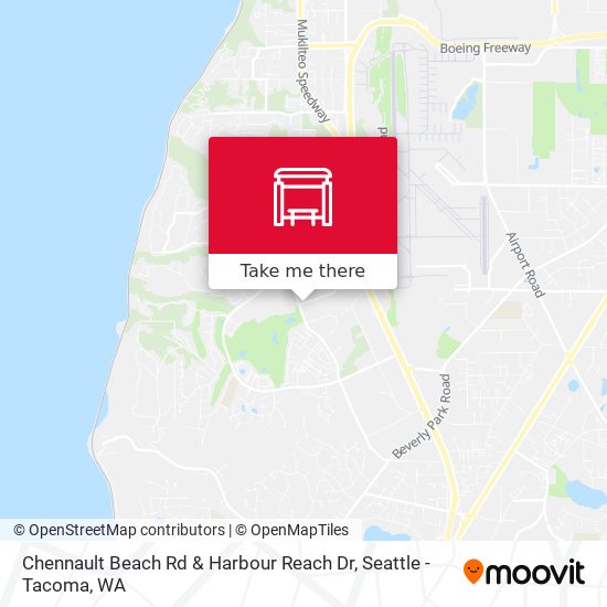 Mapa de Chennault Beach Rd & Harbour Reach Dr