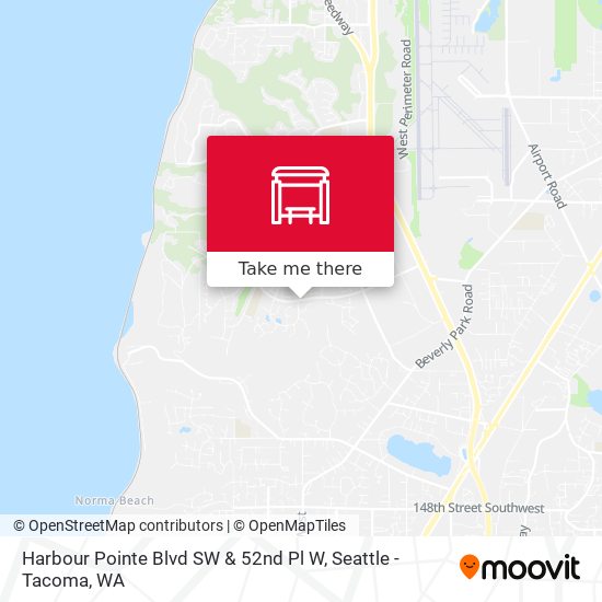 Harbour Pointe Blvd SW & 52nd Pl W map