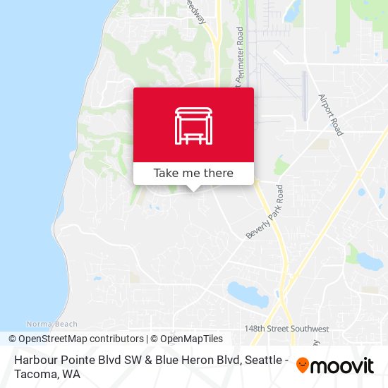 Harbour Pointe Blvd SW & Blue Heron Blvd map