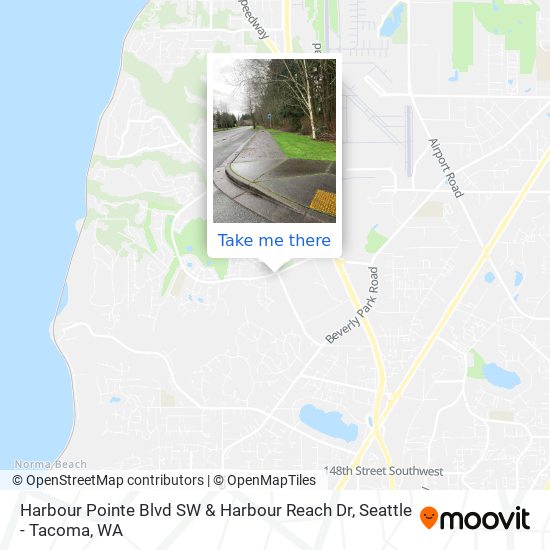 Harbour Pointe Blvd SW & Harbour Reach Dr map