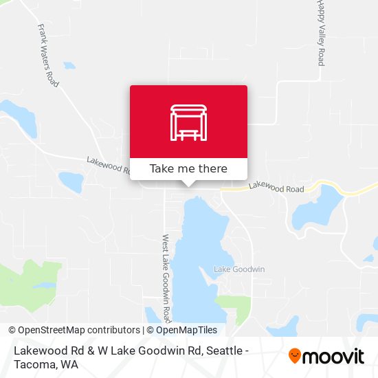 Lakewood Rd & W Lake Goodwin Rd map