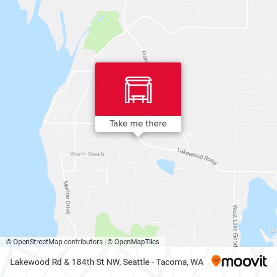 Lakewood Rd & 184th St NW map
