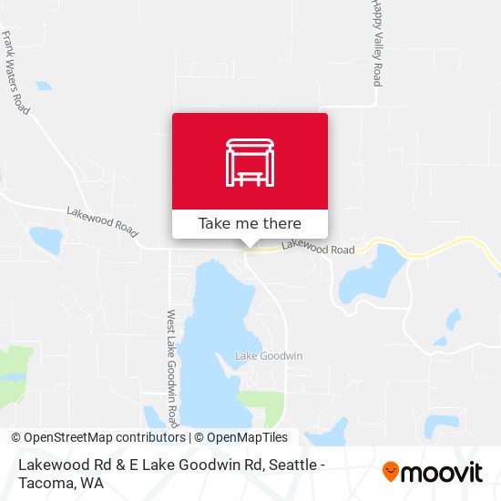 Lakewood Rd & E Lake Goodwin Rd map
