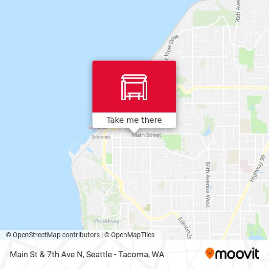 Main St & 7th Ave N map