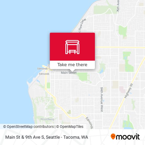 Main St & 9th Ave S map