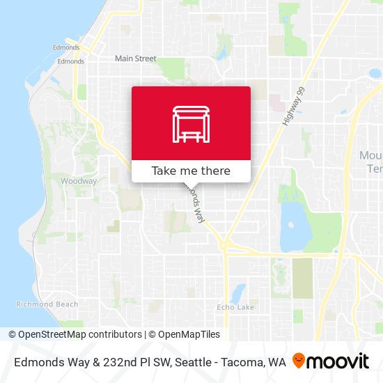 Mapa de Edmonds Way & 232nd Pl SW