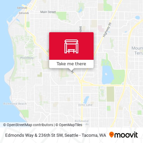 Mapa de Edmonds Way & 236th St SW