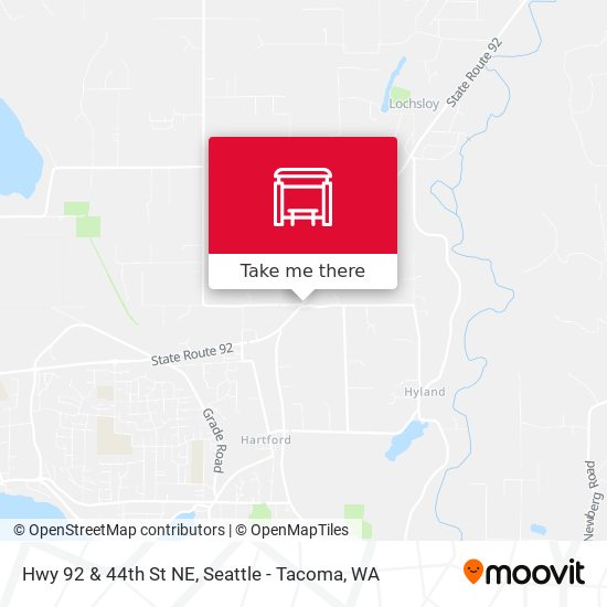 Hwy 92 & 44th St NE map