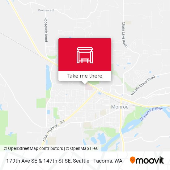 179th Ave SE & 147th St SE map