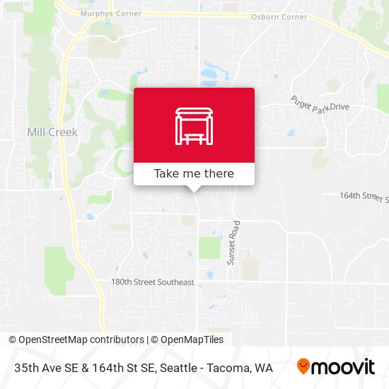 35th Ave SE & 164th St SE map