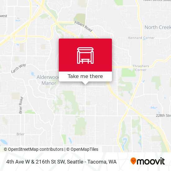 4th Ave W & 216th St SW map
